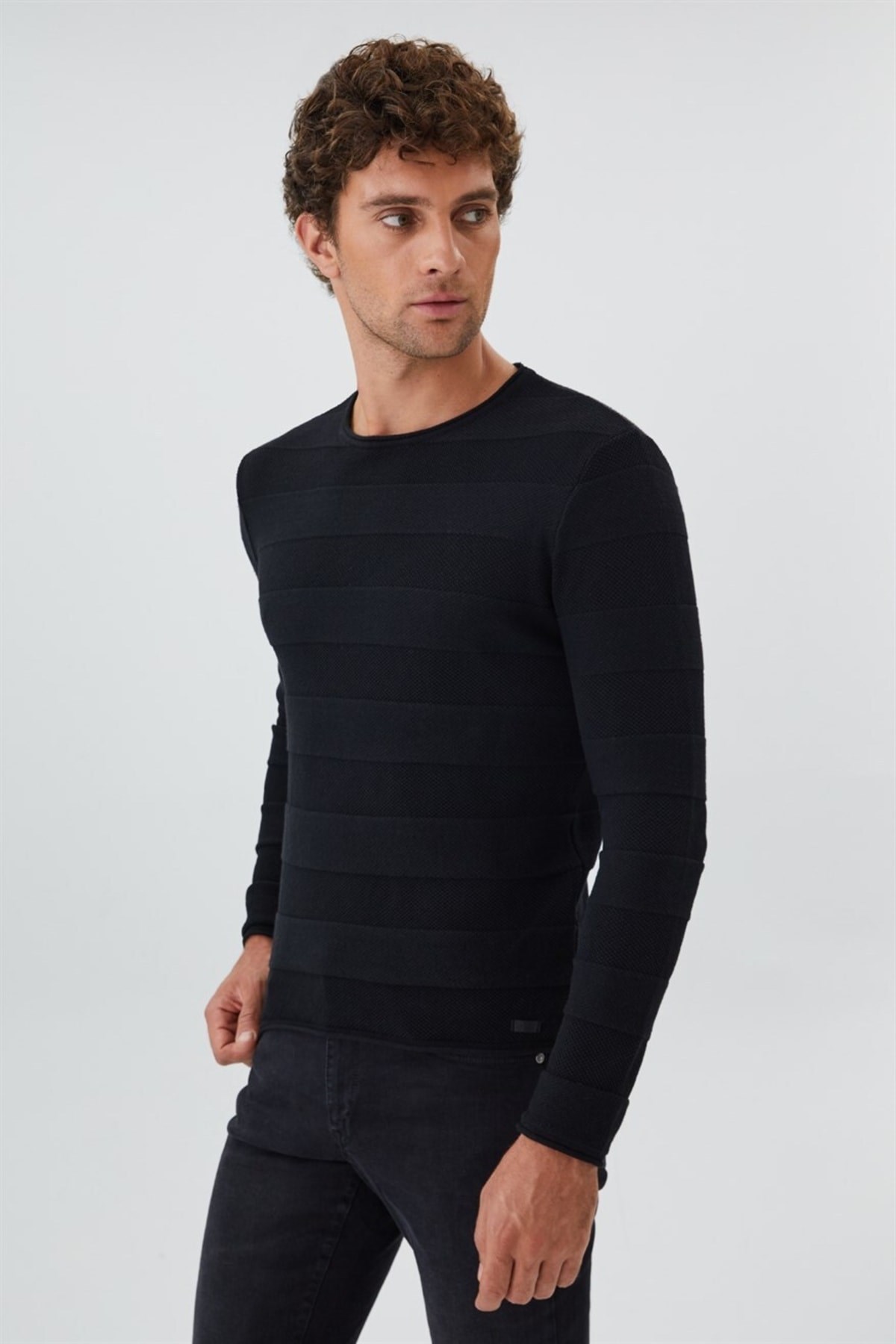 Lee Cooper Erkek Kazak 231 LCM 241005 Siyah