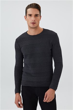 Lee Cooper Erkek Kazak 231 LCM 241005 Antrasit