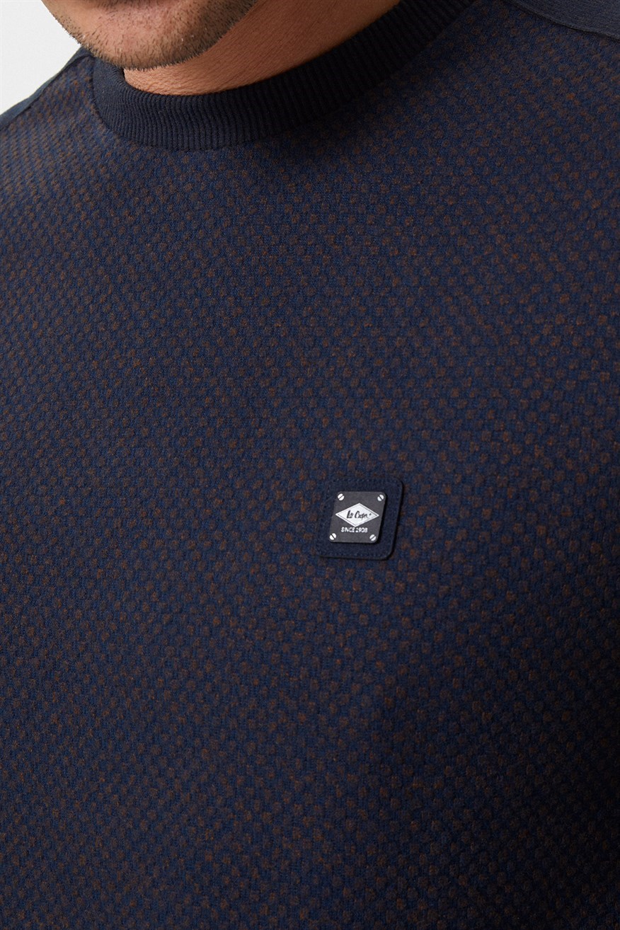 Lee Cooper Erkek S-Shirt 231 LCM 241009 Kahve-Karamel
