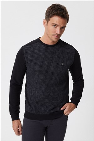Lee Cooper Erkek S-Shirt 231 LCM 241009 Siyah - Antrasit