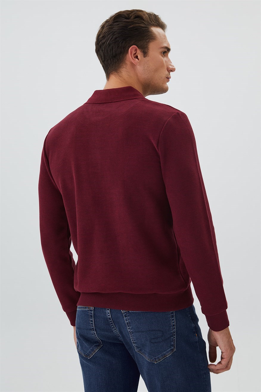Lee Cooper Erkek S-Shirt 231 LCM 241010 Bordo