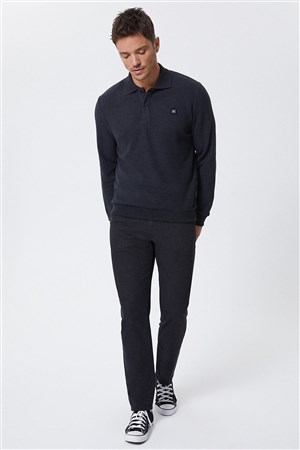 Lee Cooper Erkek S-Shirt 231 LCM 241010 Antrasit Melanj