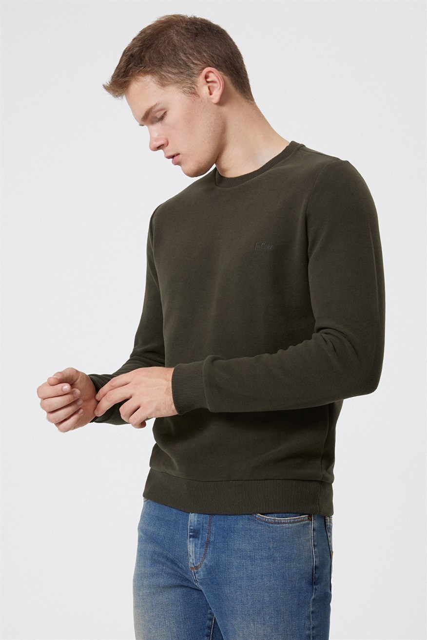 Lee Cooper Erkek S-Shirt 231 LCM 241011 Haki