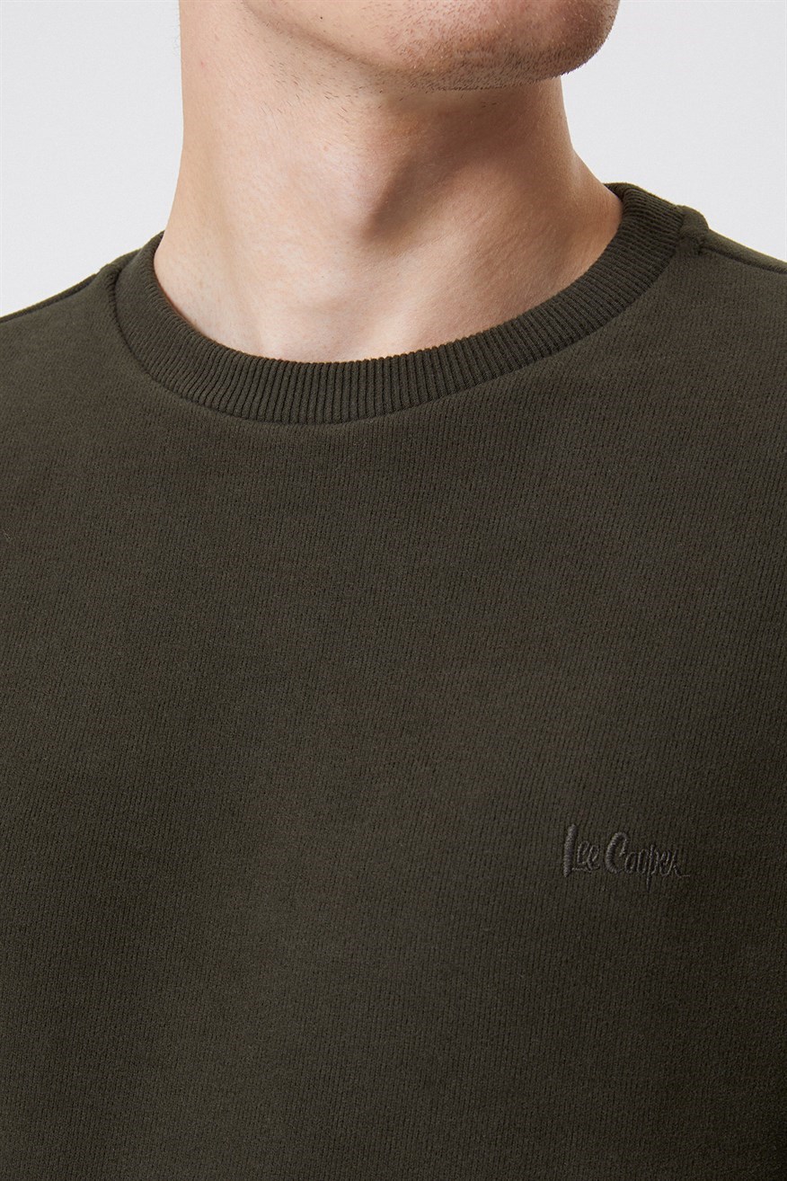 Lee Cooper Erkek S-Shirt 231 LCM 241011 Haki