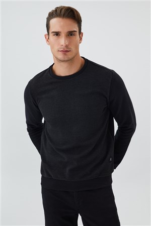 Lee Cooper Erkek S-Shirt 231 LCM 241012 Siyah - Antrasit