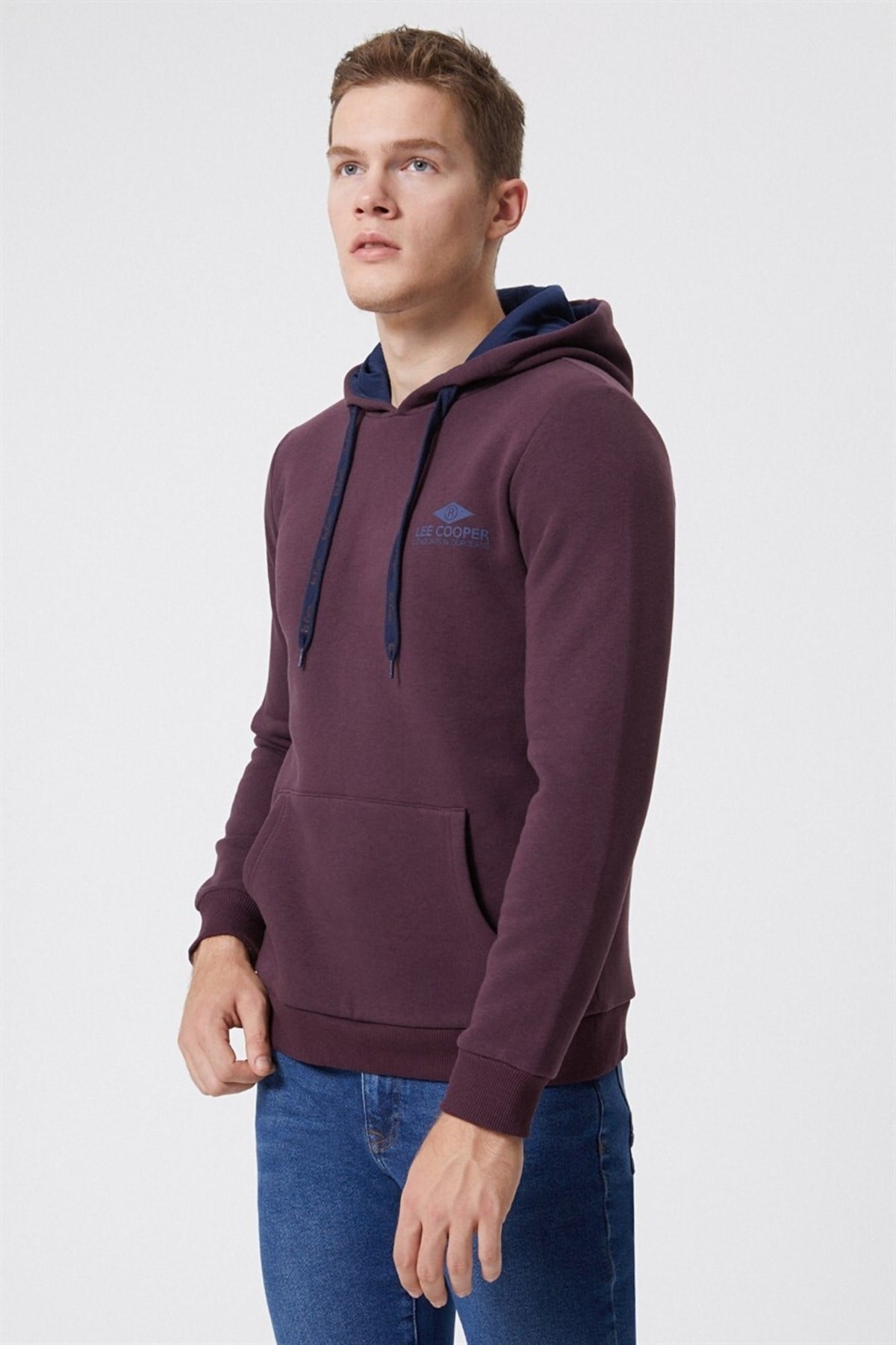 Lee Cooper Erkek S-Shirt 231 LCM 241013 Mürdüm