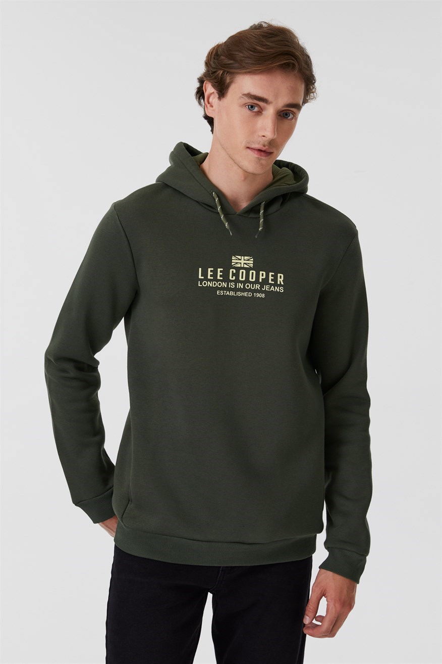 Lee Cooper Erkek S-Shirt 231 LCM 241015 Haki