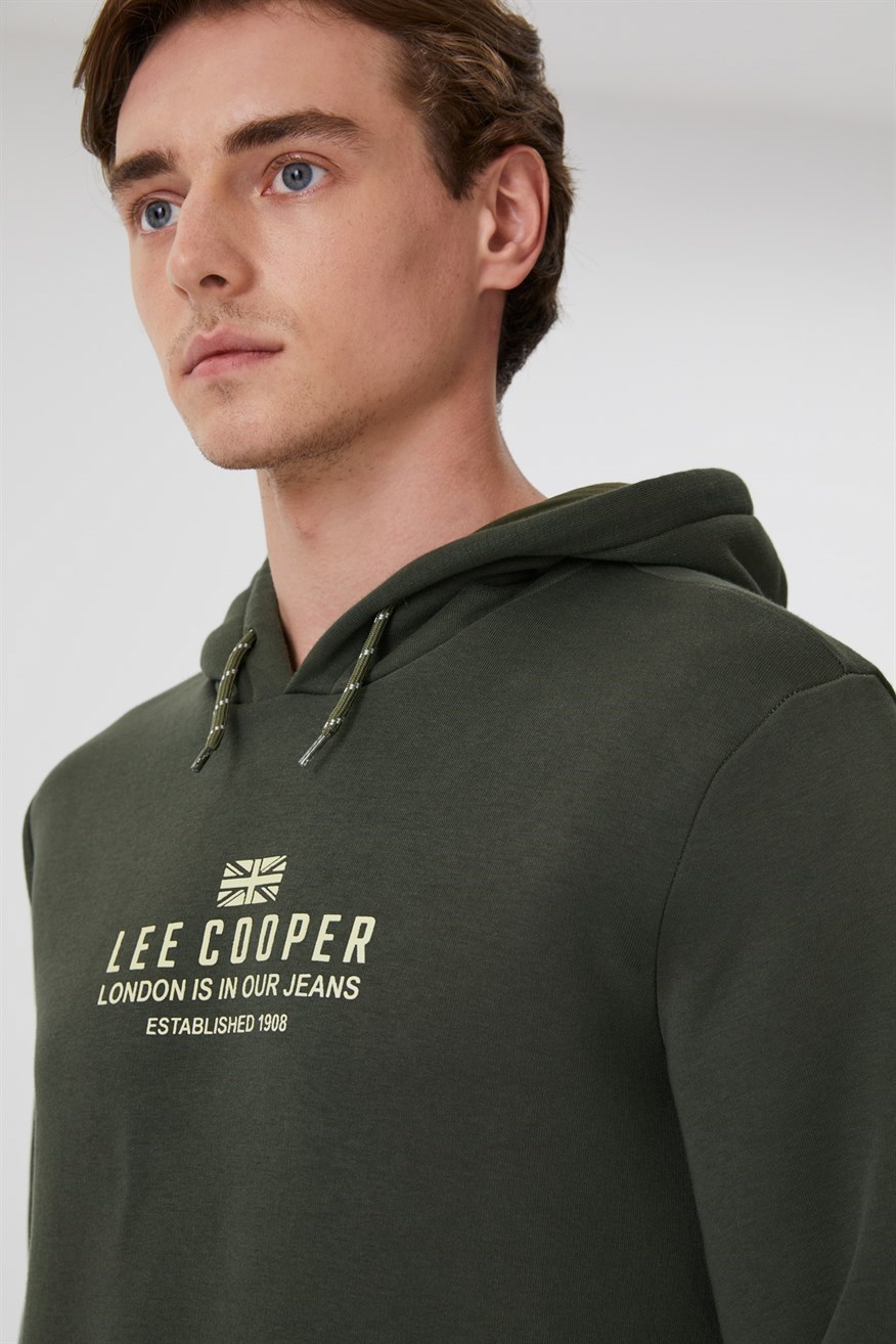Lee Cooper Erkek S-Shirt 231 LCM 241015 Haki