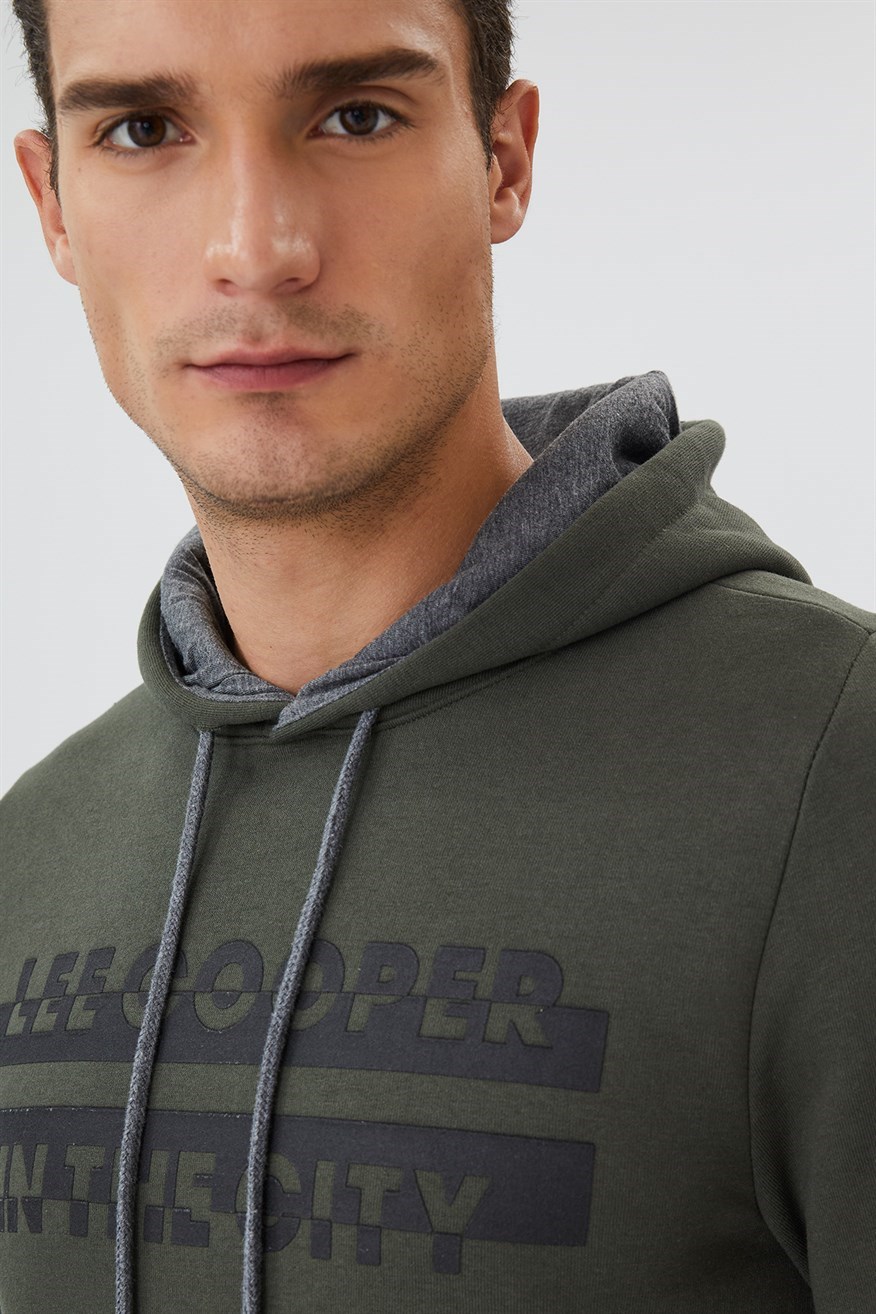 Lee Cooper Erkek S-Shirt 231 LCM 241020 Haki