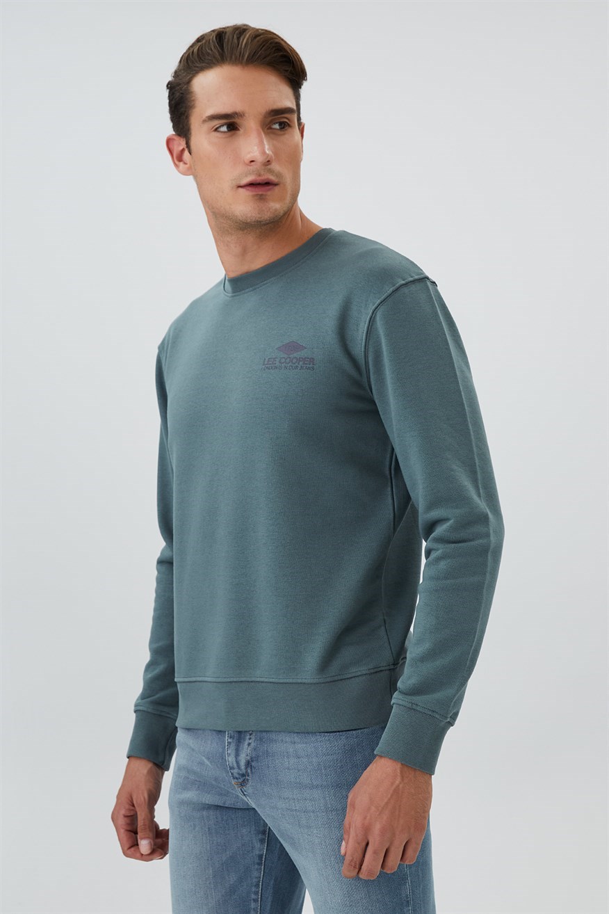 Lee Cooper Erkek S-Shirt 231 LCM 241029 Zümrüt Yeşili