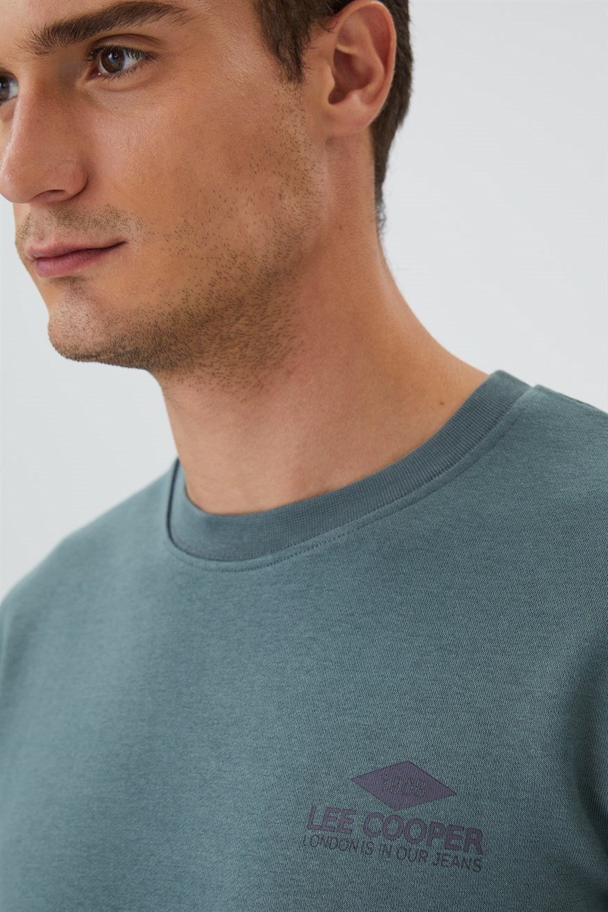 Lee Cooper Erkek S-Shirt 231 LCM 241029 Zümrüt Yeşili