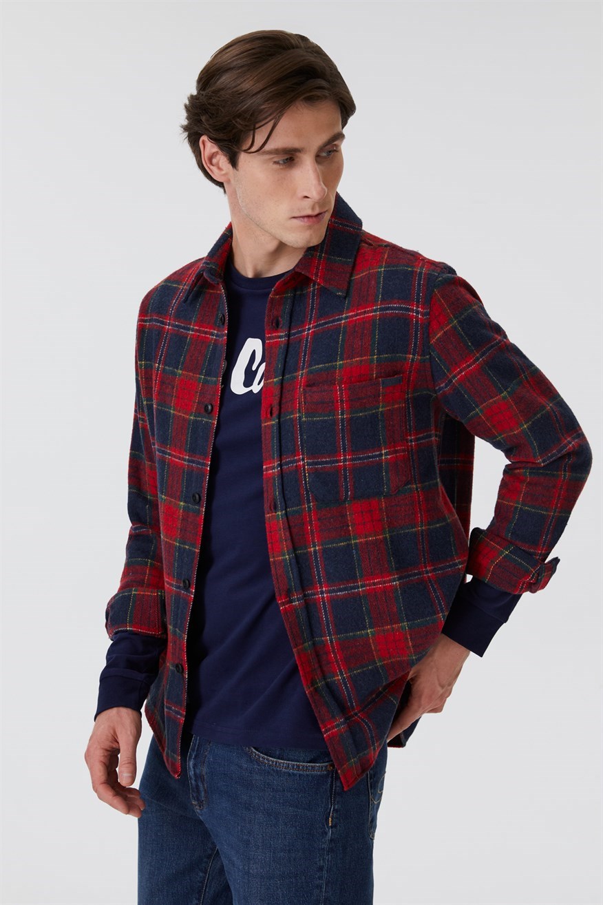 Lee Cooper Erkek Gömlek 231 LCM 241037 Bordo