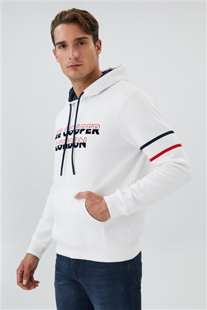 Lee Cooper Erkek S-Shirt 231 LCM 241047 Off Whıte
