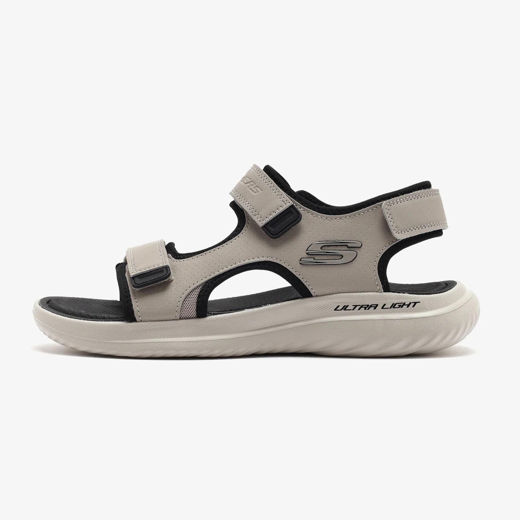 Skechers Erkek Sandalet 232893 Bej/Siyah