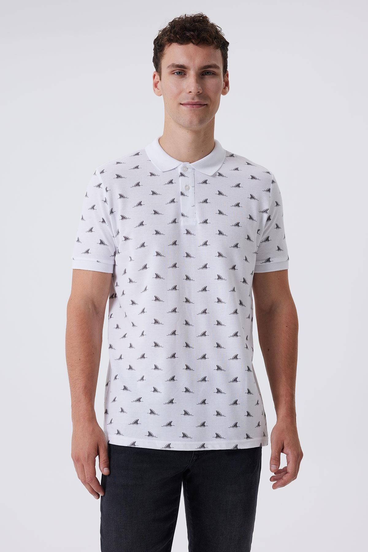 Lee Cooper Erkek T-Shirt 232 LCM 242009 Beyaz