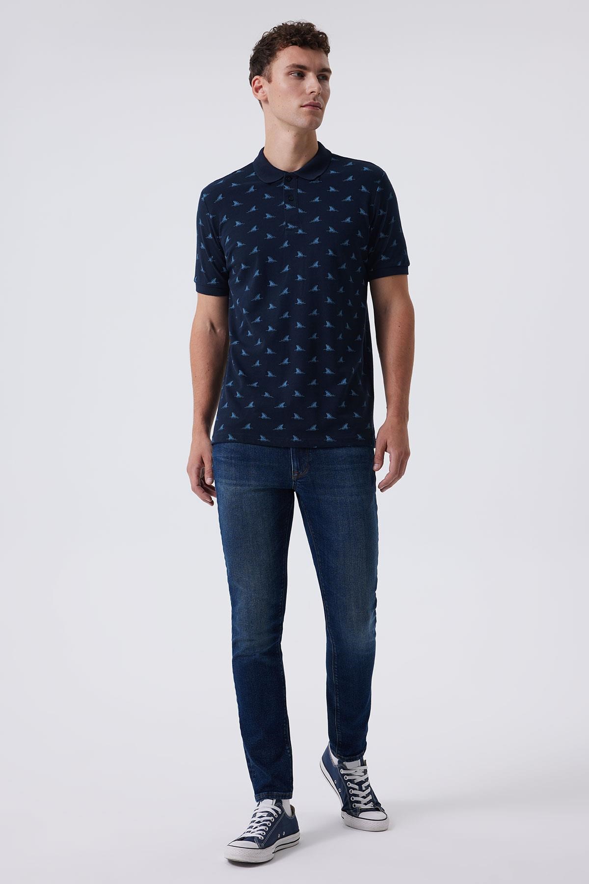 Lee Cooper Erkek T-Shirt 232 LCM 242009 Lacivert