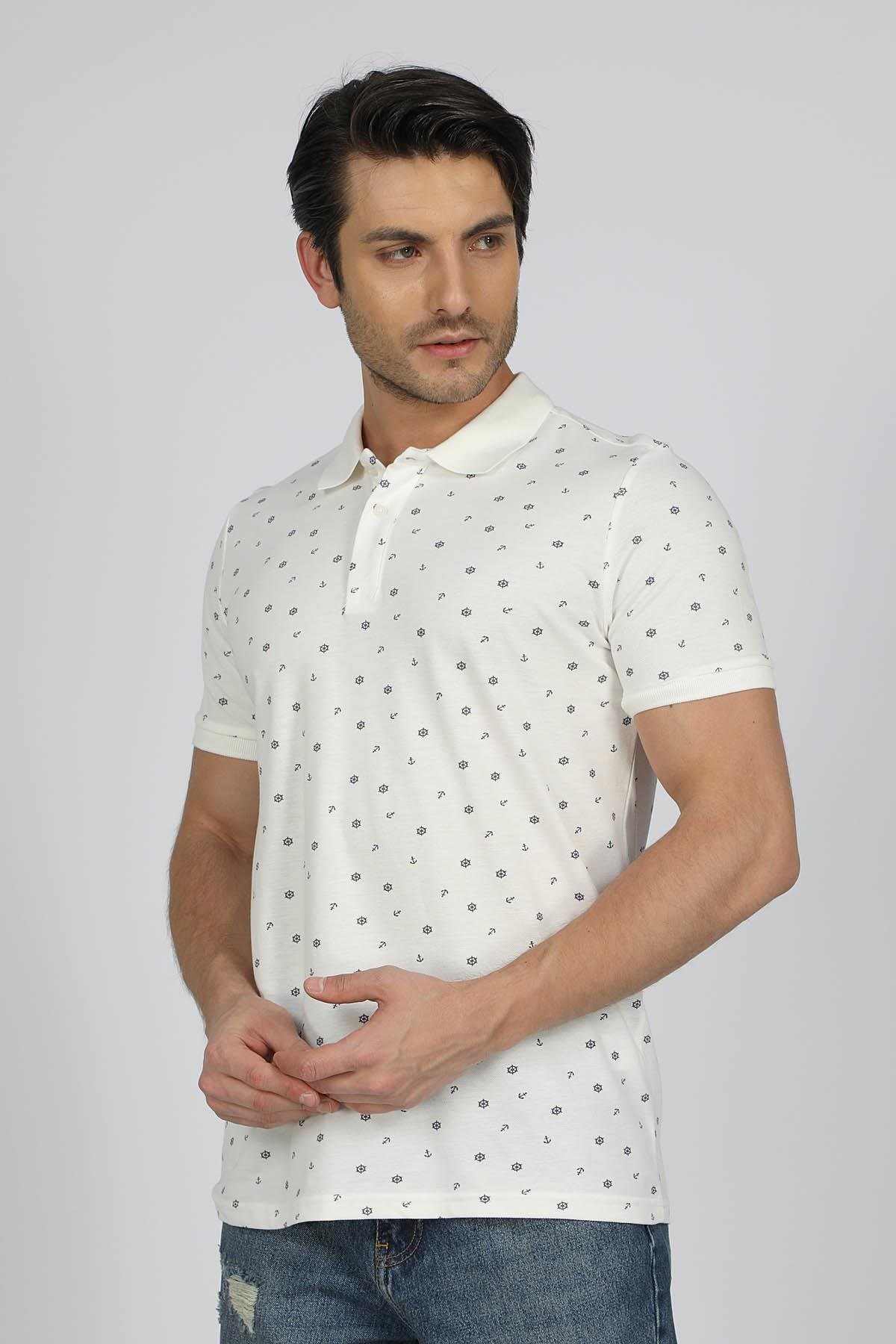 Lee Cooper Erkek T-Shirt 232 LCM 242034 Off Whıte