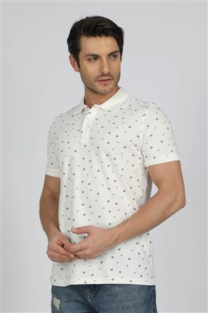 Lee Cooper Erkek T-Shirt 232 LCM 242034 Off Whıte
