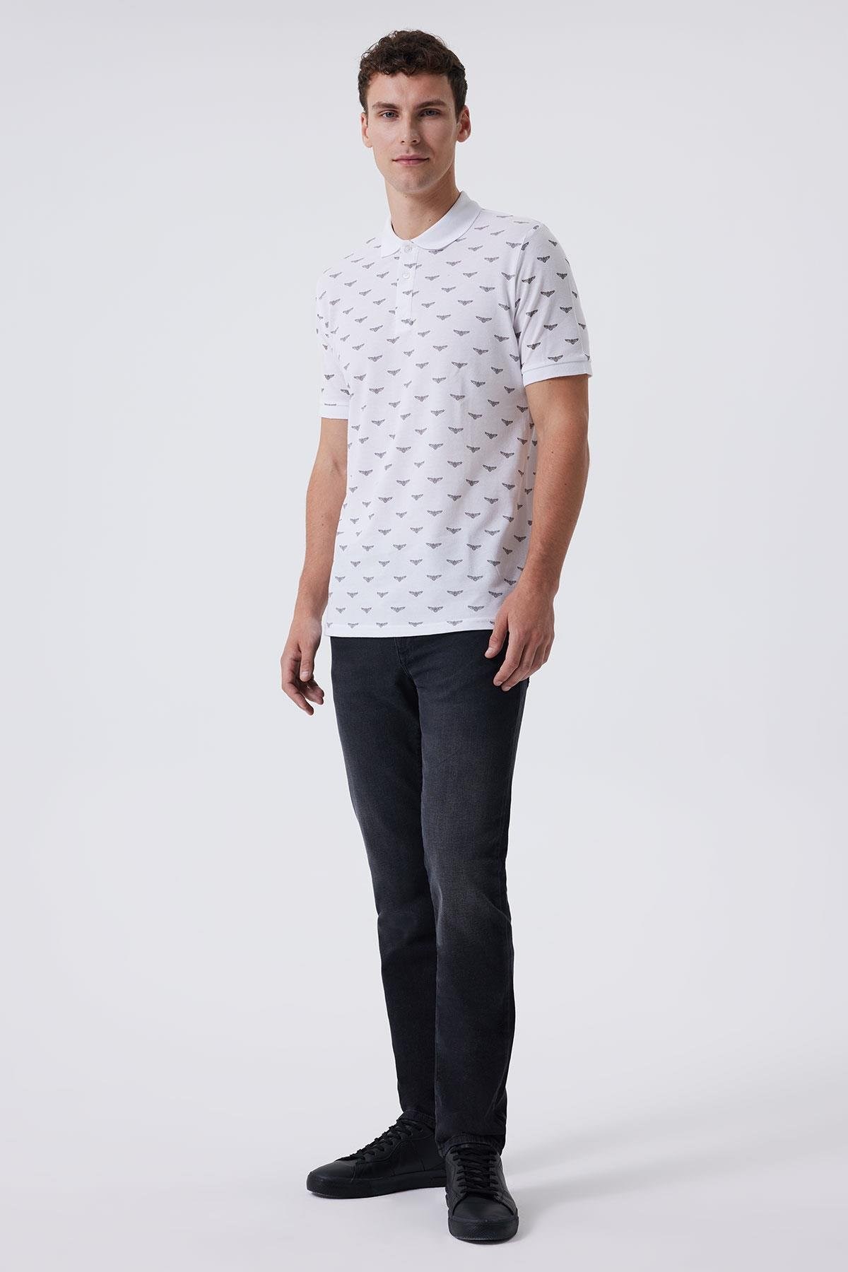 Lee Cooper Erkek T-Shirt 232 LCM 242035 Beyaz