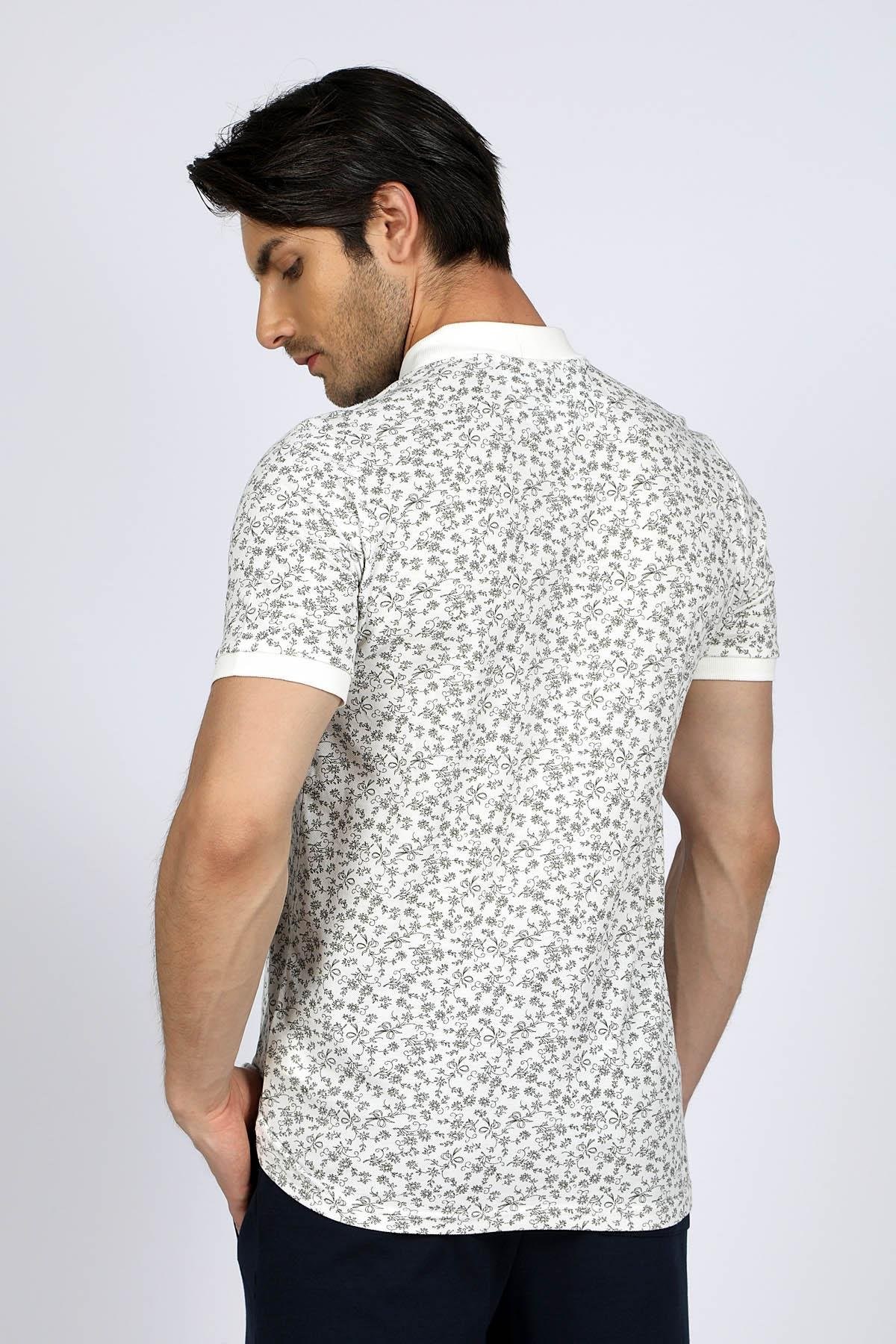 Lee Cooper Erkek T-Shirt 232 LCM 242039 Ekru