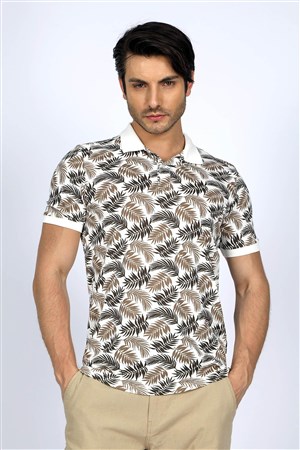 Lee Cooper Erkek T-Shirt 232 LCM 242040 Ekru