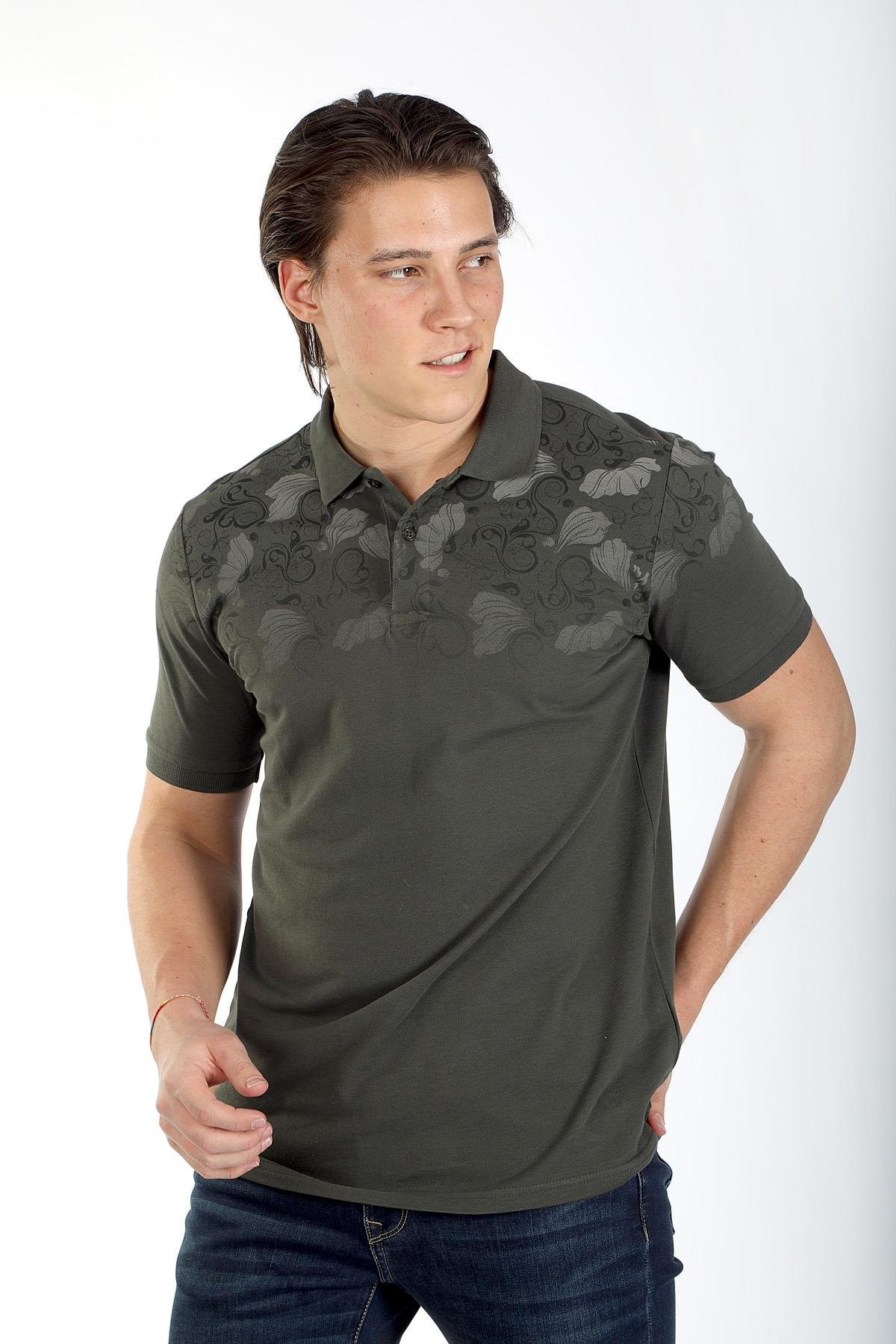 Lee Cooper Erkek T-Shirt 232 LCM 242049 Haki