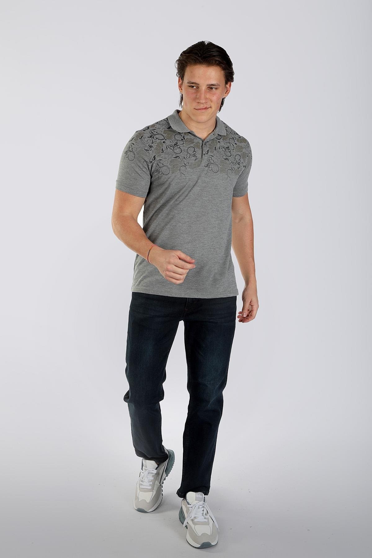 Lee Cooper Erkek T-Shirt 232 LCM 242049 K.Gri Melanj