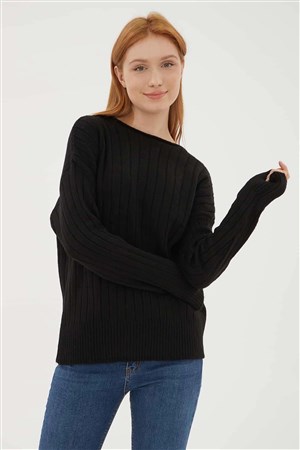 Fashion Friends Kadın Kazak 23K0092K1 Siyah