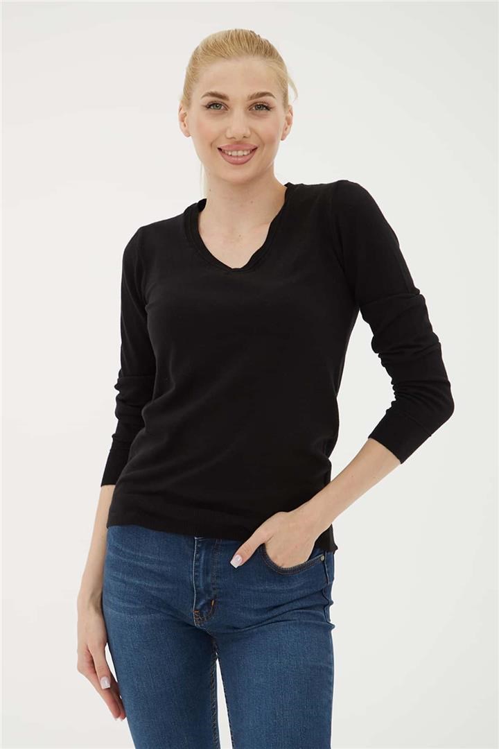 Fashion Friends Kadın Kazak 23K0778K1 Siyah