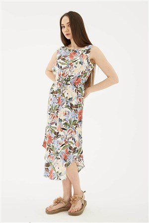 Fashion Friends Kadın Elbise 23Y-ELB0557K1 Ekru