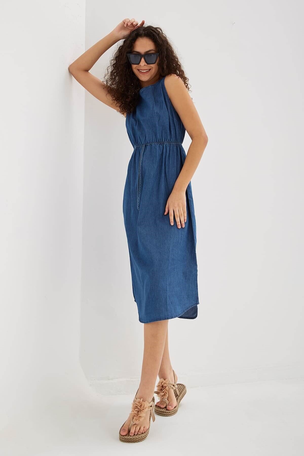 Fashion Friends Kadın Elbise 23Y-ELB0647K1 Mavi