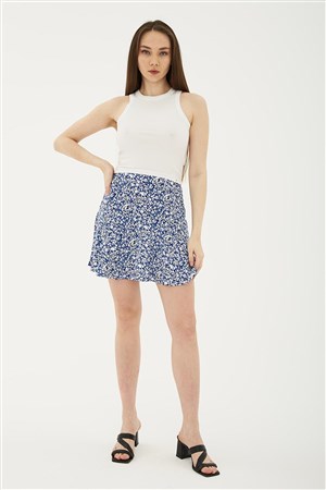 Fashion Friends Kadın Şort 23Y-ETK0551K1 Mavi
