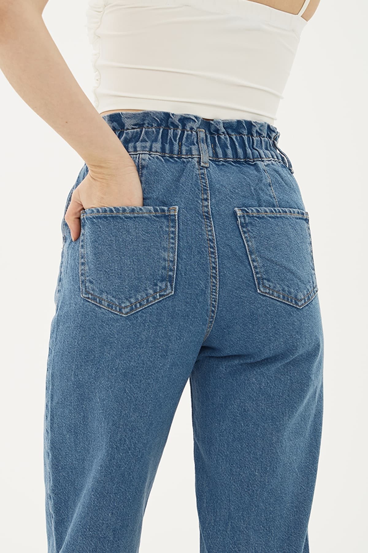 Fashion Friends Kadın Pantolon 23Y-PNT0296K1 Mavi