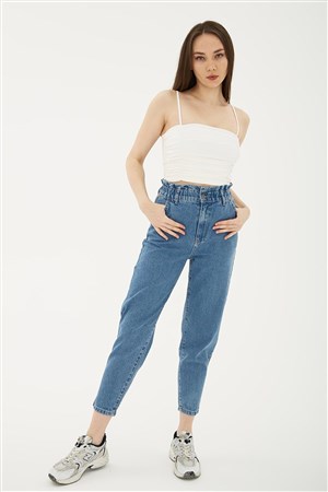 Fashion Friends Kadın Pantolon 23Y-PNT0296K1 Mavi
