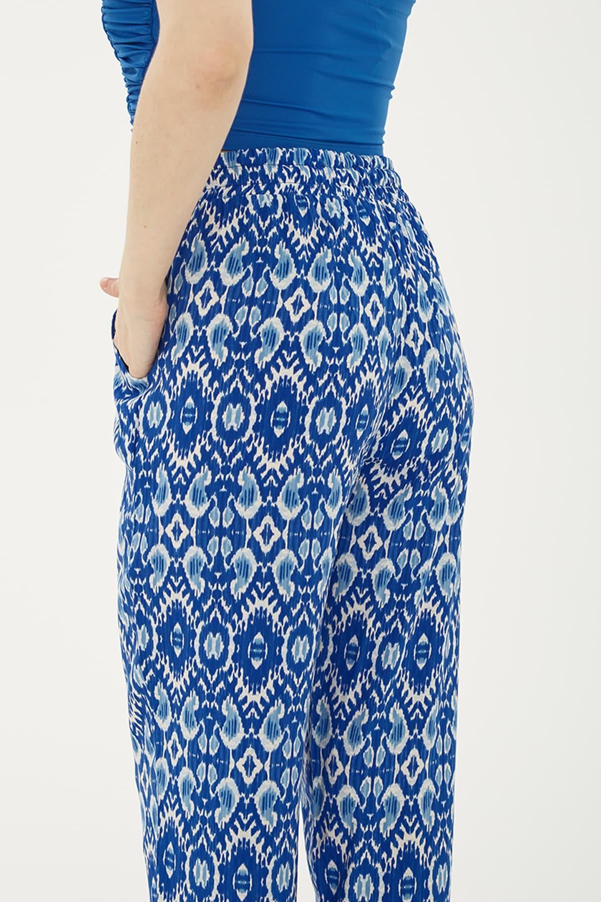 Fashion Friends Kadın Pantolon 23Y-PNT0497K1 Mavi