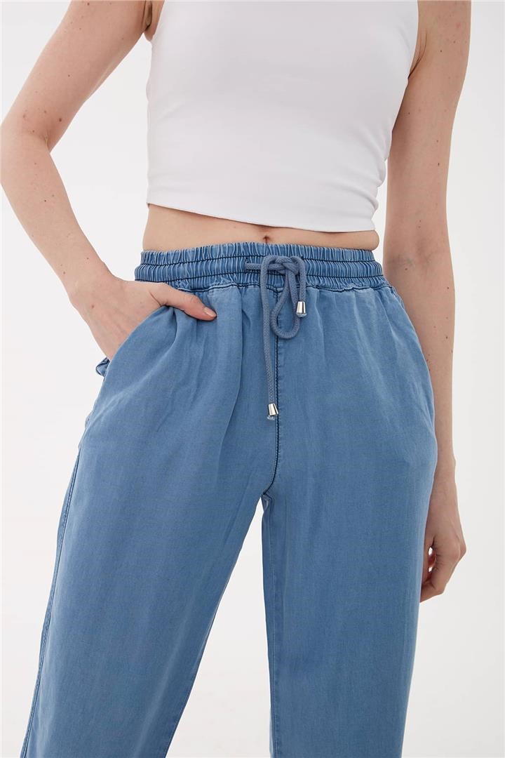 Fashion Friends Kadın Pantolon 23Y-PNT0657K1 Mavi