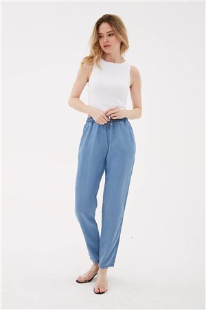 Fashion Friends Kadın Pantolon 23Y-PNT0657K1 Mavi