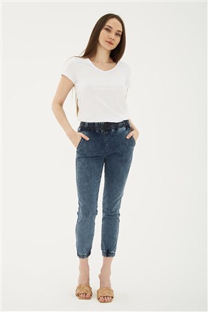 Fashion Friends Kadın Pantolon 23Y-PNT0789K1 Mavi