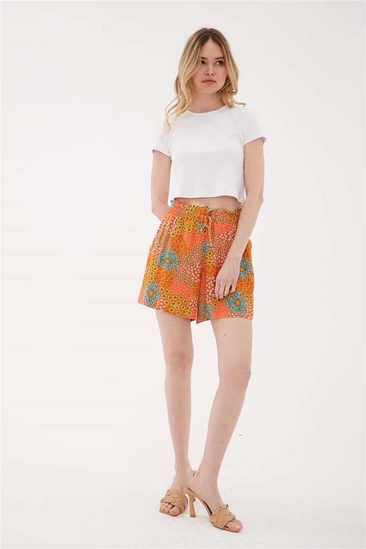 Fashion Friends Kadın Şort 23Y-SRT0638K1 Sarı