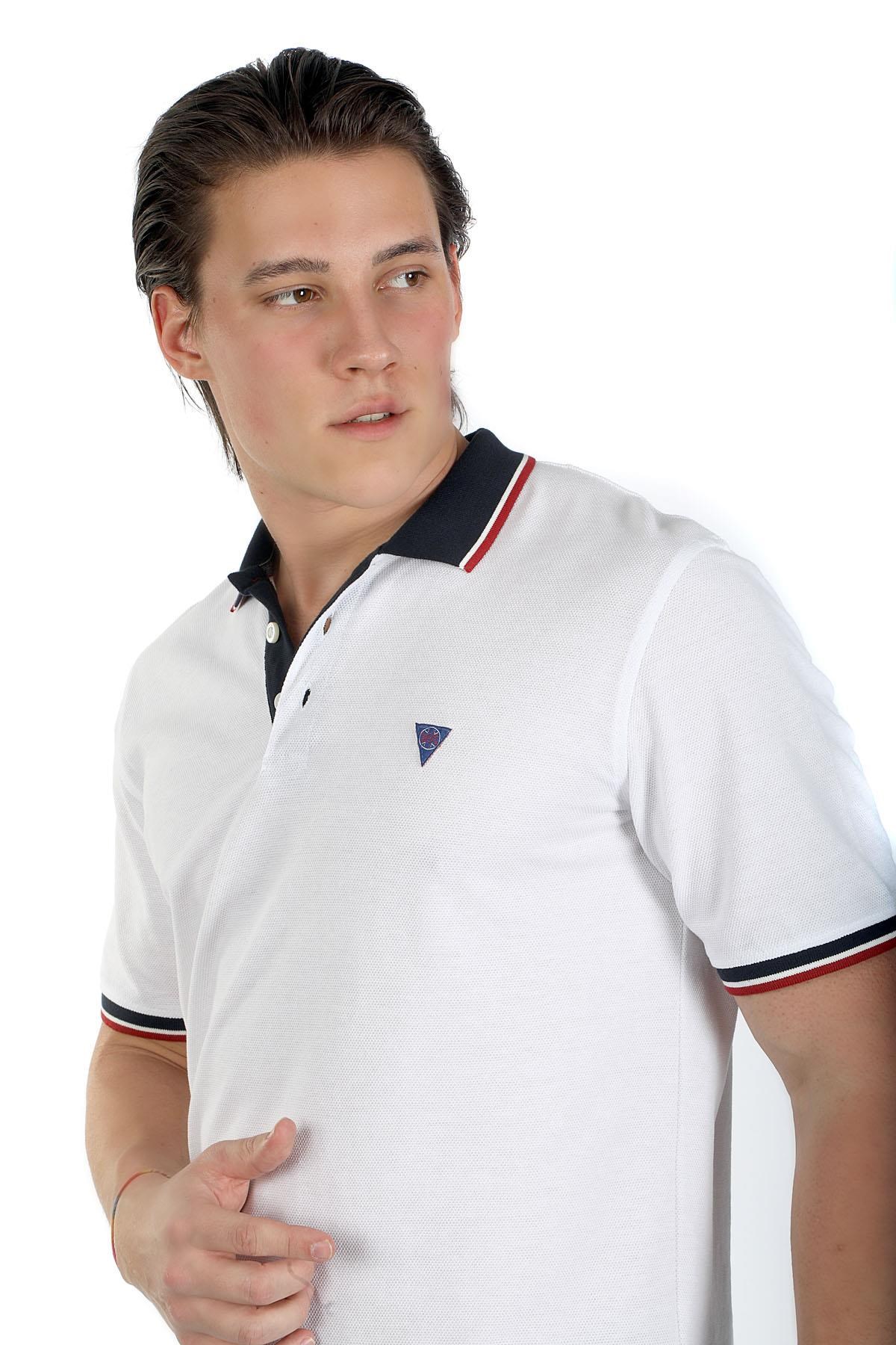 Lee Cooper Erkek T-Shirt 242 LCM 242029 Beyaz