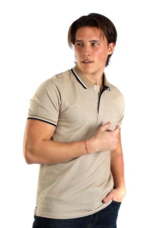 Lee Cooper Erkek T-Shirt 242 LCM 242029 Bej