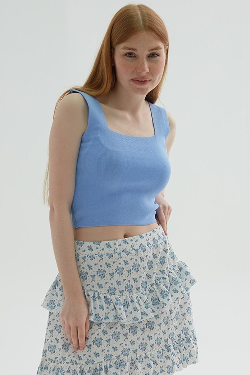 Fashion Friends Kadın Atlet 24Y0327K1 Mavi