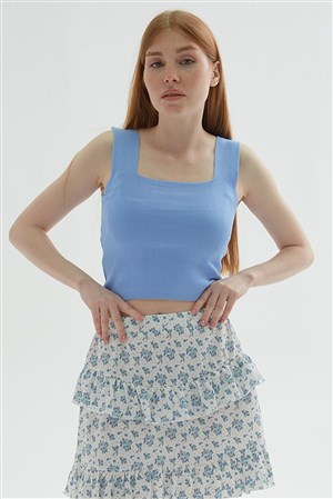 Fashion Friends Kadın Atlet 24Y0327K1 Mavi