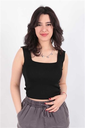 Fashion Friends Kadın Atlet 24Y0327K1 Siyah