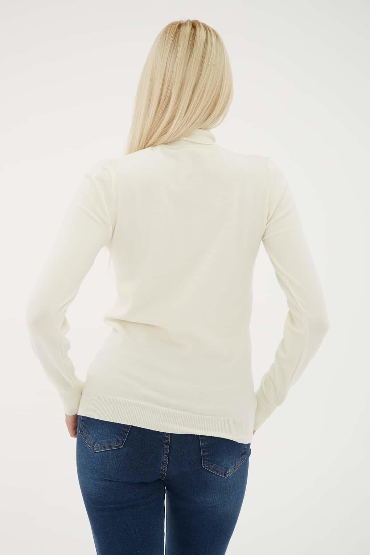 Fashion Friends Kadın Kazak 25K0780K1 Ekru