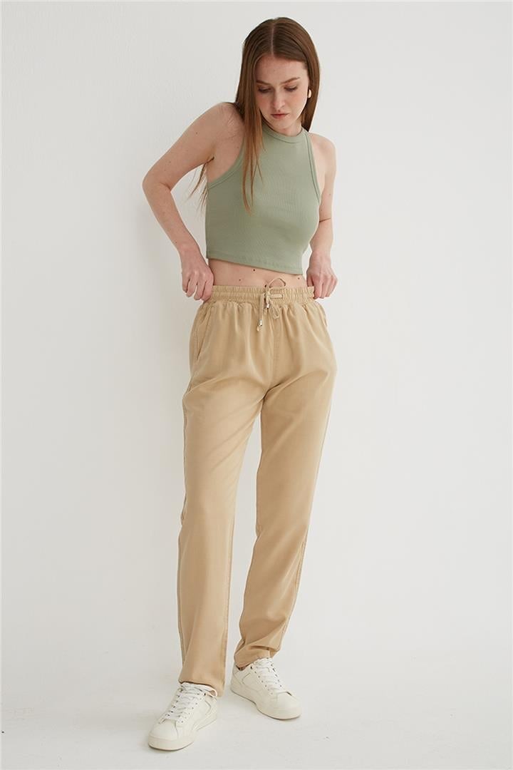 Fashion Friends Kadın Pantolon 25Y0477K1 Bej