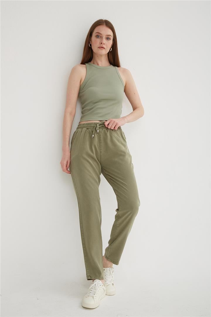 Fashion Friends Kadın Pantolon 25Y0477K1 Haki