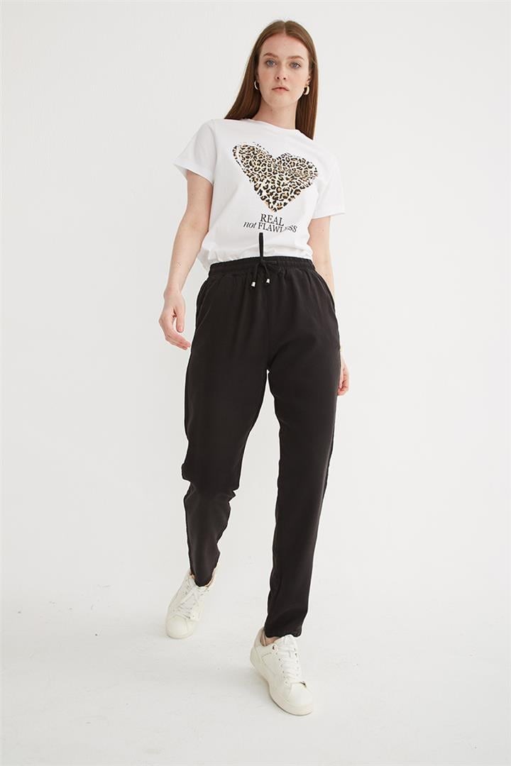 Fashion Friends Kadın Pantolon 25Y0477K1 Siyah