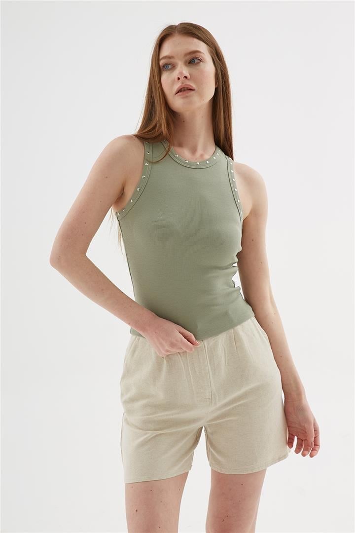Fashion Friends Kadın Atlet 25Y0506K1 Haki
