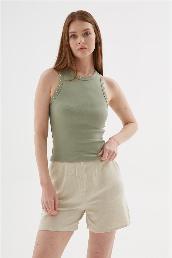 Fashion Friends Kadın Atlet 25Y0506K1 Haki
